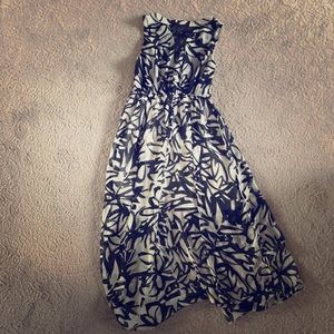 Black and white maxi dress